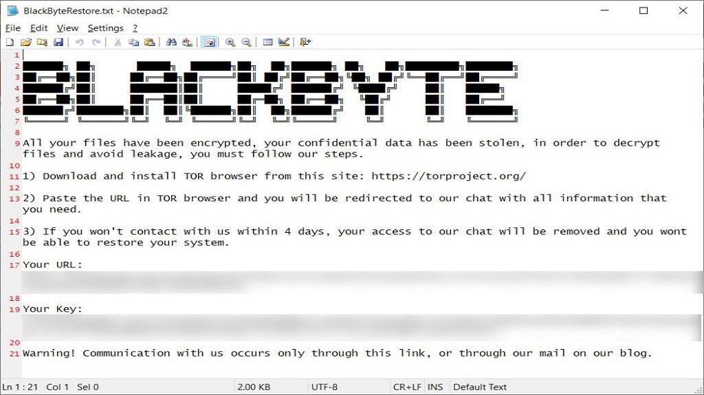 You are currently viewing Advisory Offers BlackByte IoCs and Mitigations